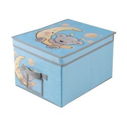 Короб для хранения "Мишка", Д400 Ш300 В250, голубой