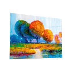 Картина на стекле 60х80 "Золотая осень". Артикул WBR-05-1567-06