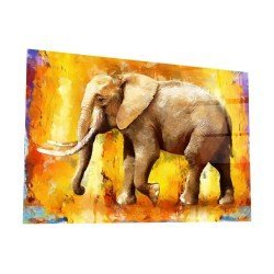 Картина на стекле 40х60 "Африканский слон". Артикул WBR-01-1078-04